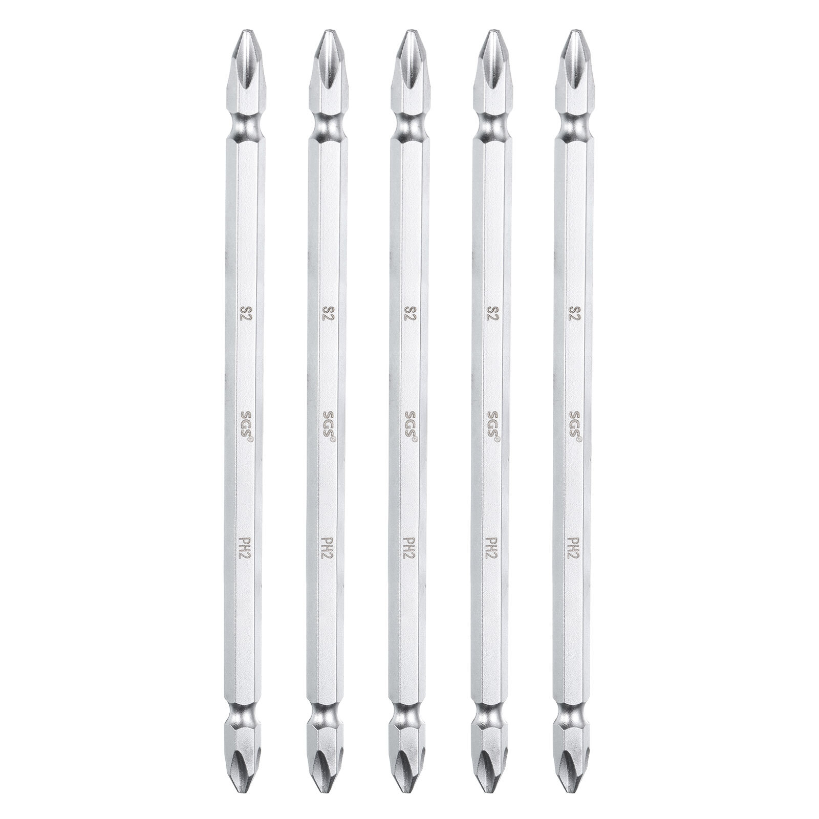5pcs PH2 Magnetic Double-End Phillips Screwdriver Bits 150mm