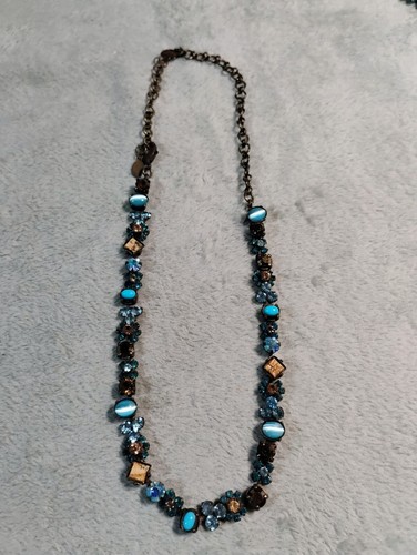 Vintage Sorrelli Flower Necklace EUC Multicolor, STATEMENT 
