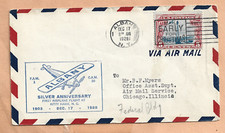 C11 PRIMER VUELO PLATA ANIVERSARIO GATITO HALCÓN ALBANY NY A CHICAGO 17 DE DICIEMBRE DE 1928