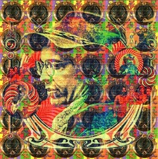 Owsley Stanley Buckle Bears Blotter Art perforated  psychedelic art