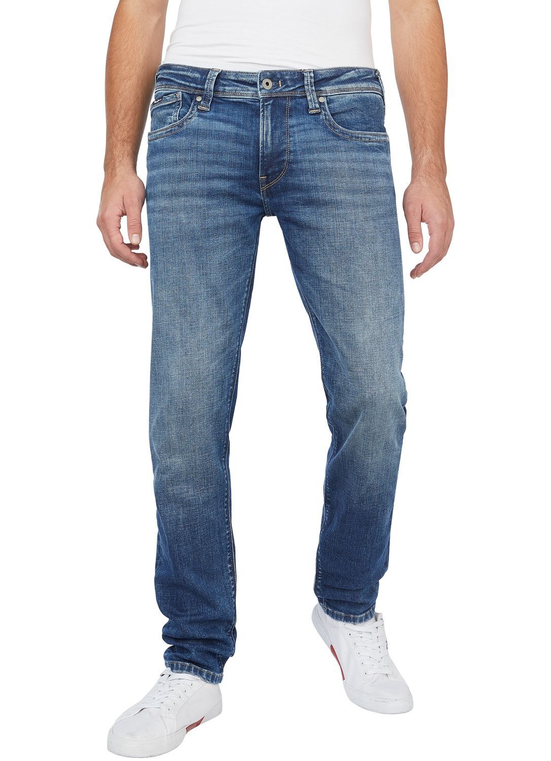 Джинсы Pepe Jeans Herren - Приталенный крой - Blau - Средне-синий деним W28-W40 21790₽