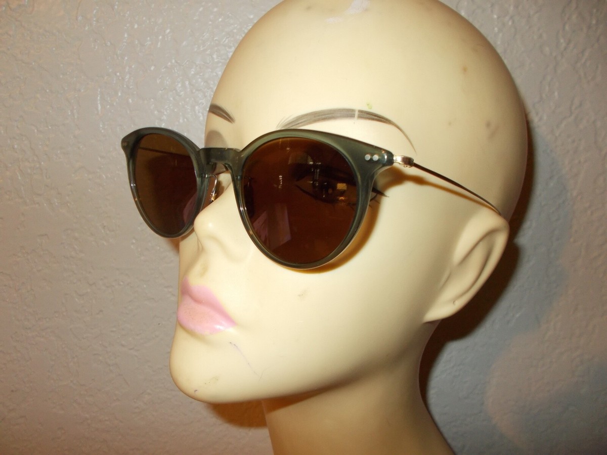 Oliver Peoples Leta Gray Silver Frame Brown Lenses  display picture 1