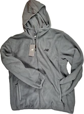 New Balance Lightweight Hooded Full Zip Fleece Longsleeve Pockets Men's L/XL Tag