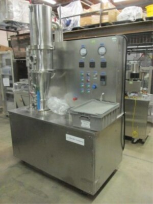 Mendel Model FBP-1 Fluid Bed Processor/Dryer. Capacity 0.5 to 3 Kilos.