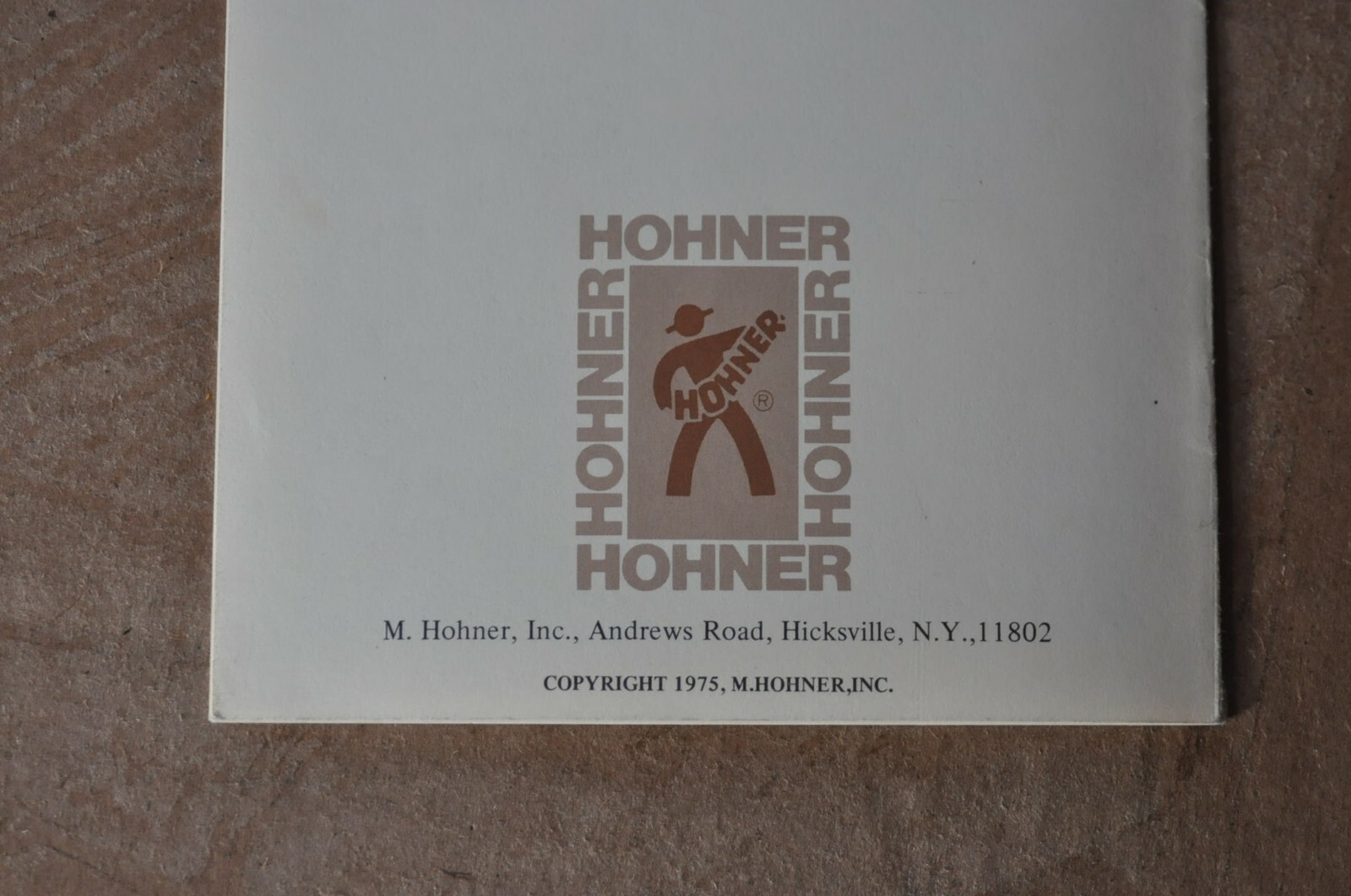 Hohner 'A brief history of the harmonica' vintage catalog booklet