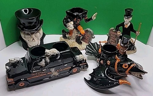 2014 - 2015 Yankee Candle Boney Bunch Halloween Figures For Tea Lights & Warmer
