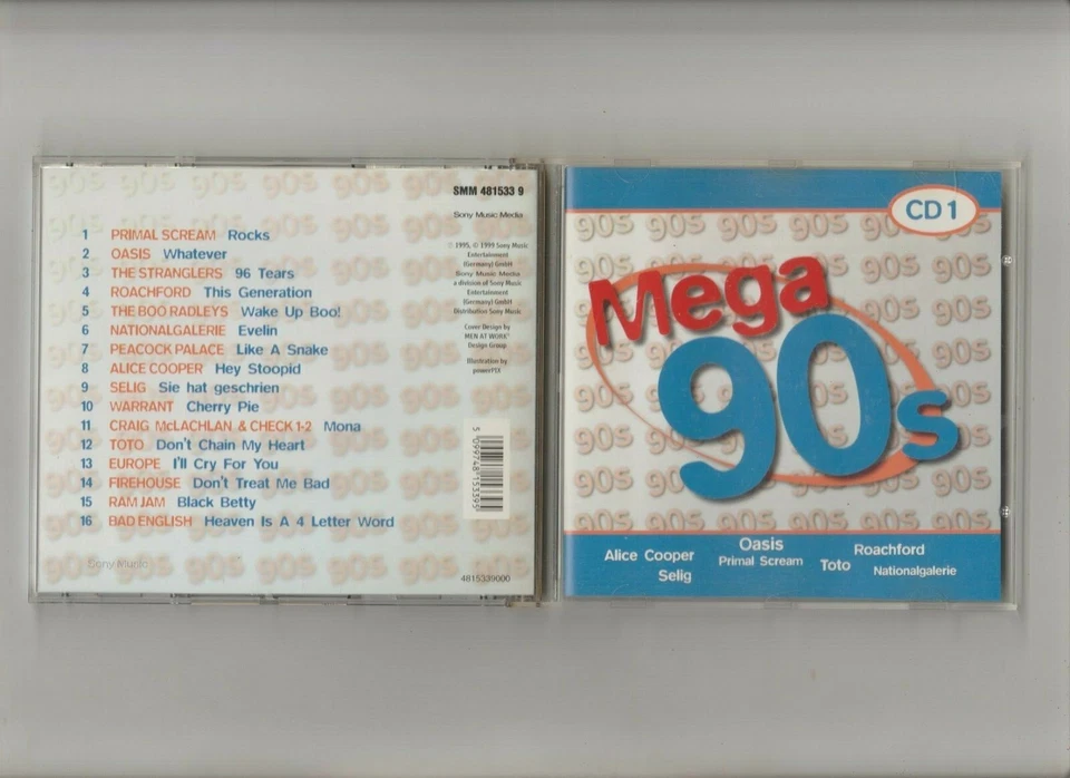 CD - MEGA 90s - CD 1 / ALICE COOPER , SELIG , OASIS u.v.a.... - Bild 1 von 1