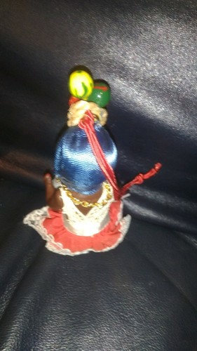 VINTAGE jamaikanische Souvenir Puppen Handarbeit Kunst aus JAMAIKA 3 STÜCK!! - Bild 7 von 7