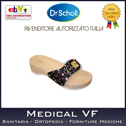 ZOCCOLO PESCURA DR.SCHOLL HEEL NERO POIS CON TACCO SCARPA DONNA SANDALI |  eBay