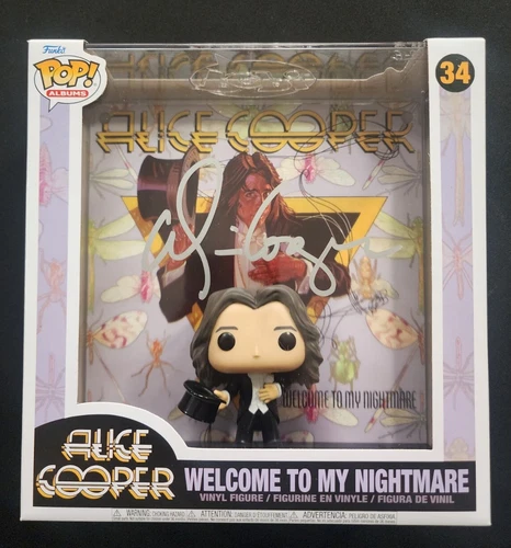 Alice Cooper Signed Funko Pop Albums 34 Welcome To My Nightmare Beckett W474310