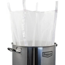Mesh Grain Bag - 27.5 x 32.5 in. - Perfect for Brew in a Bag fit pots up to 19"