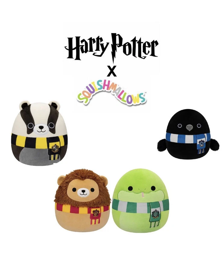 Harry Potter House Squishmallow Bundle - Choose Your House plus matching  jelly beans (10, Set of 4)