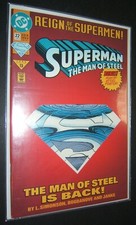 1993 SUPERMAN The Man of Steel 22 DC Comic with Poster Inside