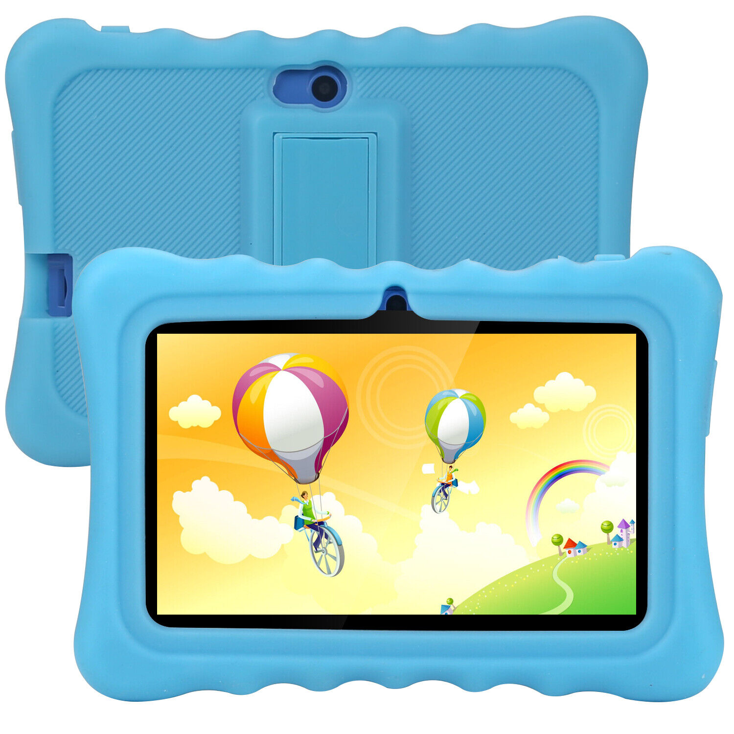 7inch Kids Android Tablet 16GB Hard Drive 1GB RAM Wi-Fi Camera Bluetooth  Play Store Apps Games with Gel Case 