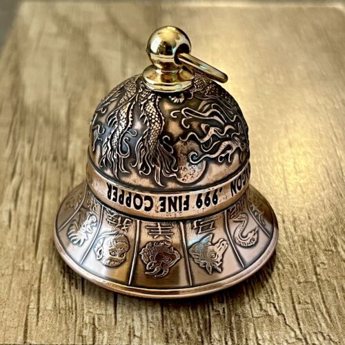 Handcrafted 2024 Year Of The Dragon Motorcycle bell - Custom Made From Coins! - Picture 4 of 10