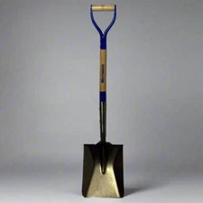 WESTWARD Square Point Shovel 30" 14 Gal, Natural Wood Handle 1WG34A