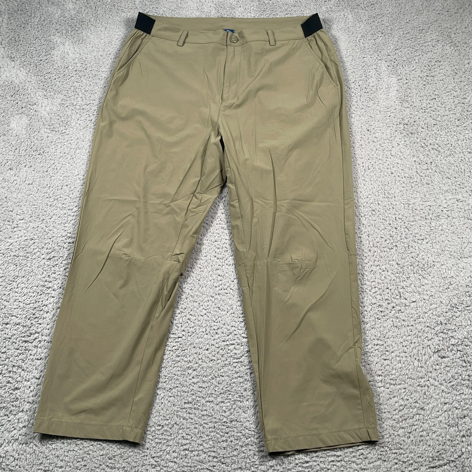 Outdoor Sports Pants Beige Men's 38x30 Lightweight Hiking Nylon Blend