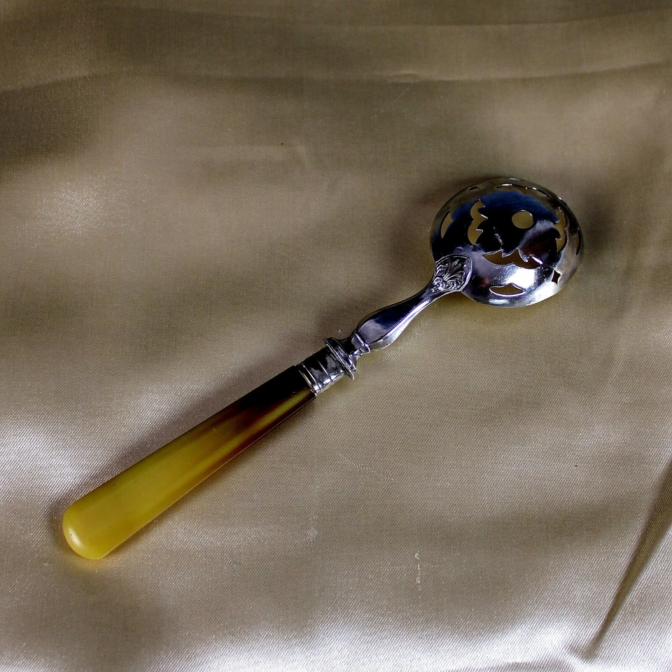 Antiguo juego de entremeses francés plateado en caja Foto 4 de 4