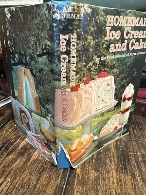 #ad Vintage 1972 Homemade Ice Cream and Cake by the Food Editors of Farm Journal $15.00