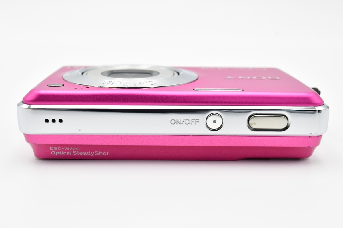 Sony Cyber-shot DSC-W220 12.1MP Digital Camera - Pink for