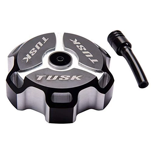 Tusk Billet Aluminum Gas Cap, Clarke Fuel Tanks Black Machined - Bild 1 von 5