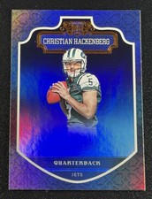 Christian Hackenberg Rookie Card Jets Armor Rainbow Foil- 2016 Panini #280. rookie card picture