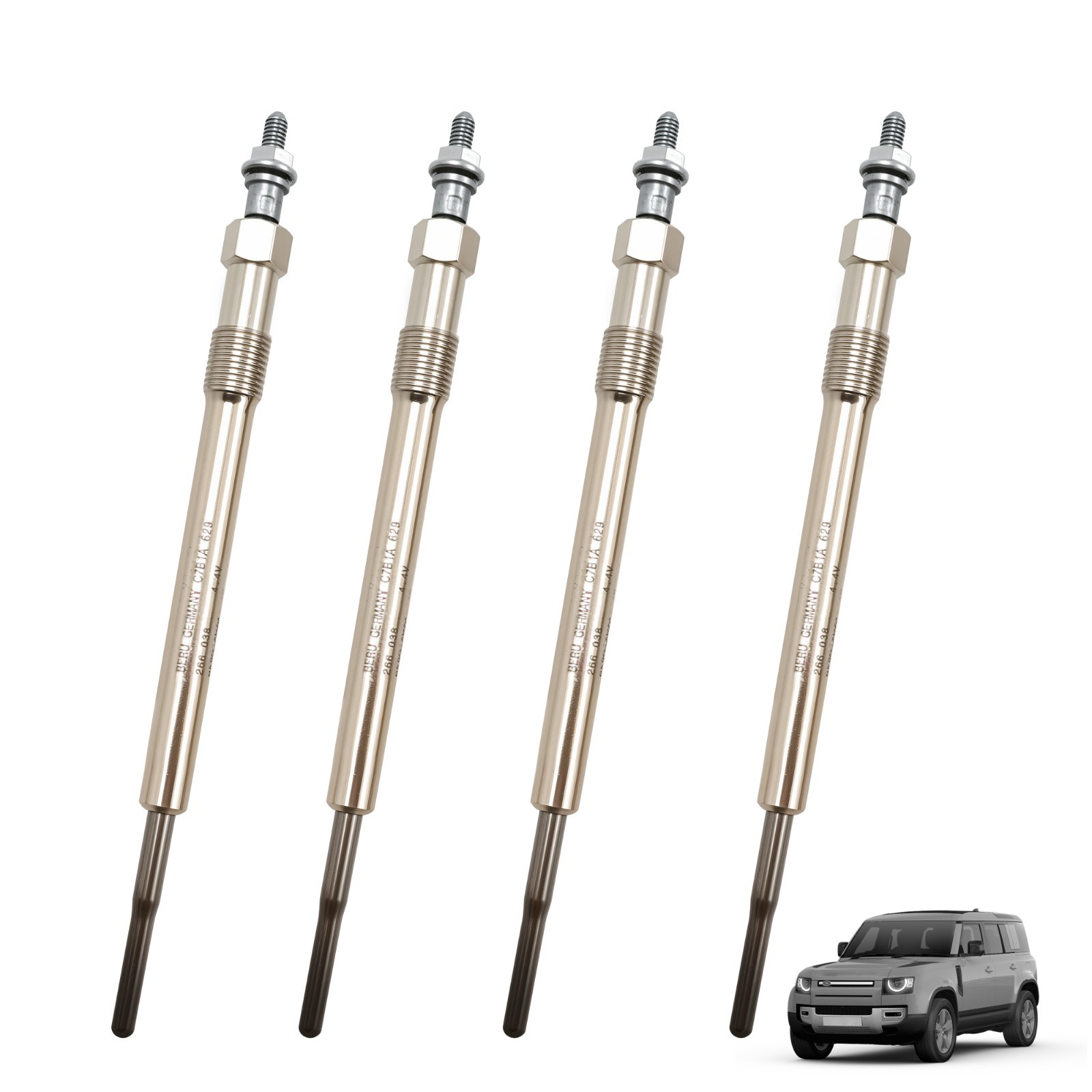 Diesel Heater Glow Plug Set Land Rover Defender TDCI PUMA 2.2 4x LR029960