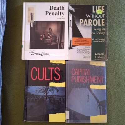 Cults + Capital Punishment + Life Without Parole + Death Penalty Book LOT Crime