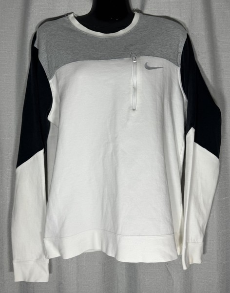 Nike Ladies White An Black Sportswear Sweatshirt Size L Great Condition 