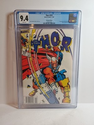 ** THOR #337 CGC 9.4 NM Newsstand (1st App Beta Ray Bill) - WHITE PAGES **