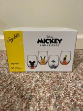 Disney Joy Jolt Stemless Glasses - Mickey Mouse and Friends Squad Set of 4