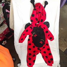 LADY BUG Halloween Costume black and red Size 6-9 Months