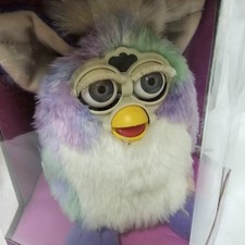 1999 VINTAGE TIGER FURBY RAINBOW Pastel Tie Dye NEW SEALED IN BOX. BS 20