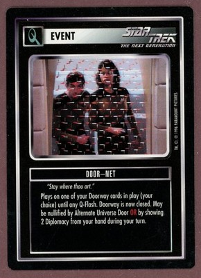 1996 Star Trek The Next Generation CCG Event Door-Net