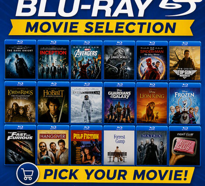 Blu Ray Movies/TV Series, New/Used.  Blu Ray tested- DVD not tested #1