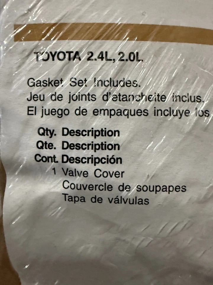 Toyota Camry 2007 - Juego de juntas de cubierta de válvula de motor Fel-Pro VS 50530 R Foto 2 de 4
