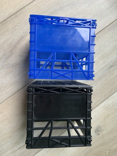 Vintage Rakstak Kool Krates CD Storage Organizer Blue & Black - Picture 5 of 6