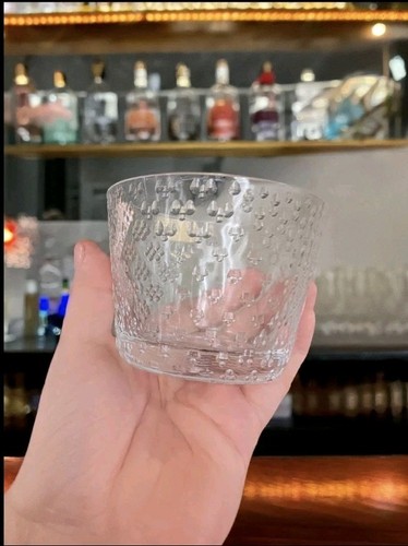 Set Of 4 1970's vintage  Iittala Tundra Whiskey Barware Glasses Made In Finland