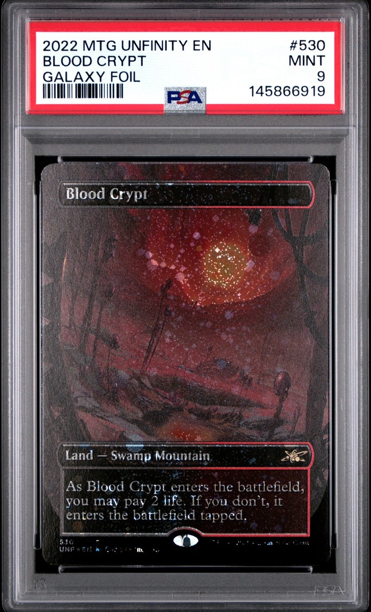 血の墓所/ Blood Crypt UNFINITY 4枚セット MtG Blood Crypt (Borderless) (Galaxy Foil) Unfinity Foil for sale