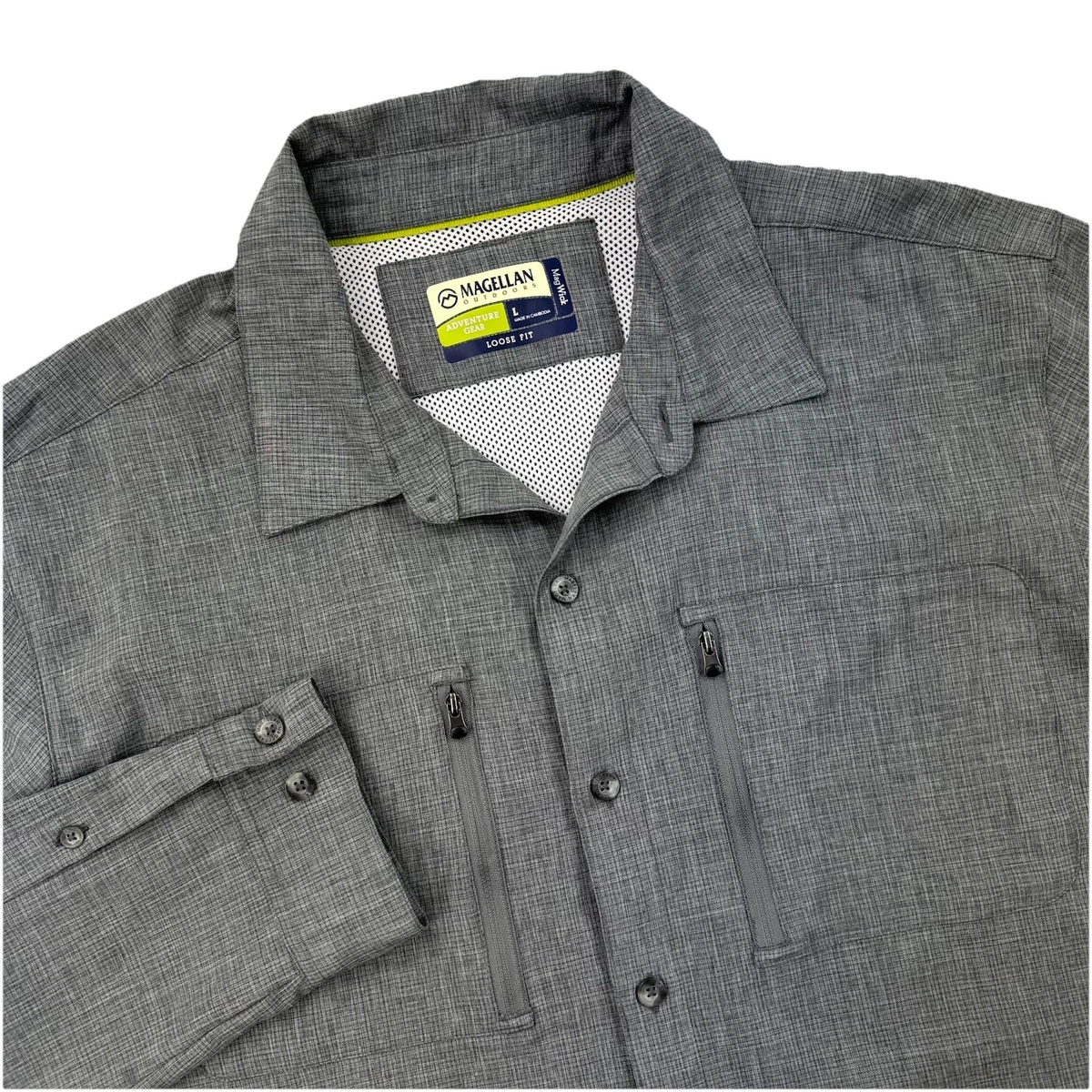 Camisa de Hombre Magellan Pro Fish Manga Corta Color Monument