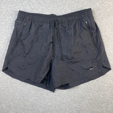 Nike Running Division Shorts Mens Black 4" Dri-FIT Training Gym Back Zip Pocket