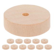 12 Pezzi Ruote Artigianali per Giocattolo Legno Modello Bulk Bambini Carrozza Kit Completo