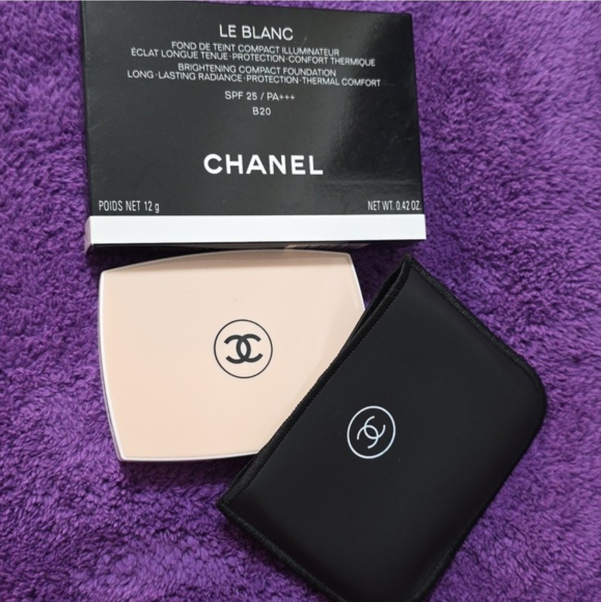 NEW~ CHANEL LE BLANC COMPACT Brightening Compact Foundation SPF 25