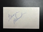 George Blanda Signed NFL HOF 3x5 Index Card AUTO Bears BAS Beckett
