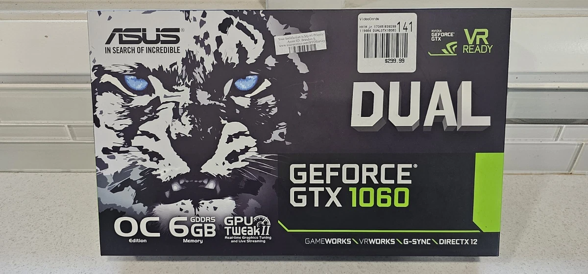 ASUS NVIDIA GeForce GTX 1060 6 GB Memory Computer Graphics Cards