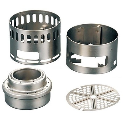 Evernew Titanium Alcohol Stove DX Set | Lightweight Backpacking Camping Stove