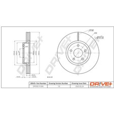2X DR!VE+ BREMSSCHEIBEN VORNE 300mm BELÜFTET PASSEND FÜR FORD MONDEO |