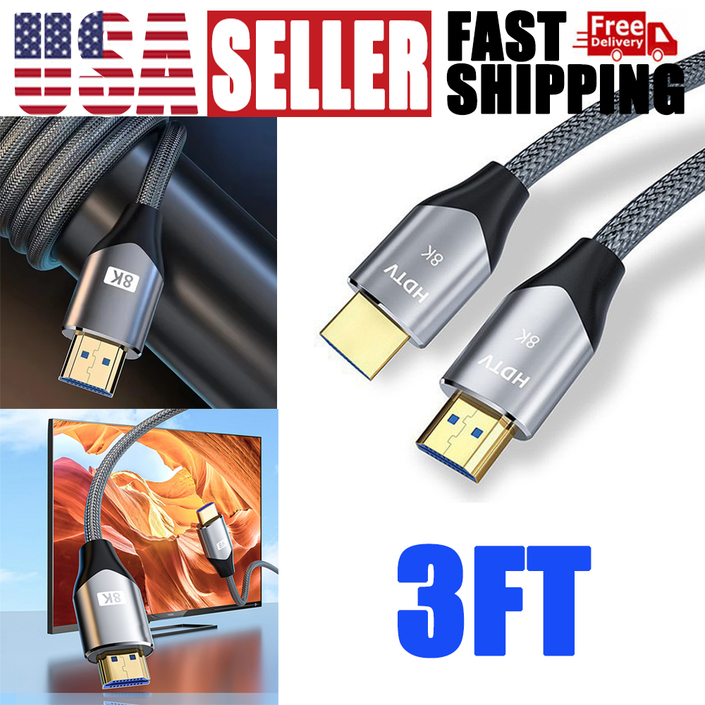 Ultra High Speed 48Gbps HDMI 2.1 Cable for 8K HDTV PS5 PS4 Xbox Switch PC-image