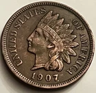 1907 Indian Head Cent Strong Detail Second to Last Year of Series JC2052