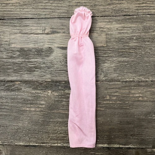 Vtg Genuine Barbie Fashion Dress Pink Strapless Floor Length Formal Gown Bodycon